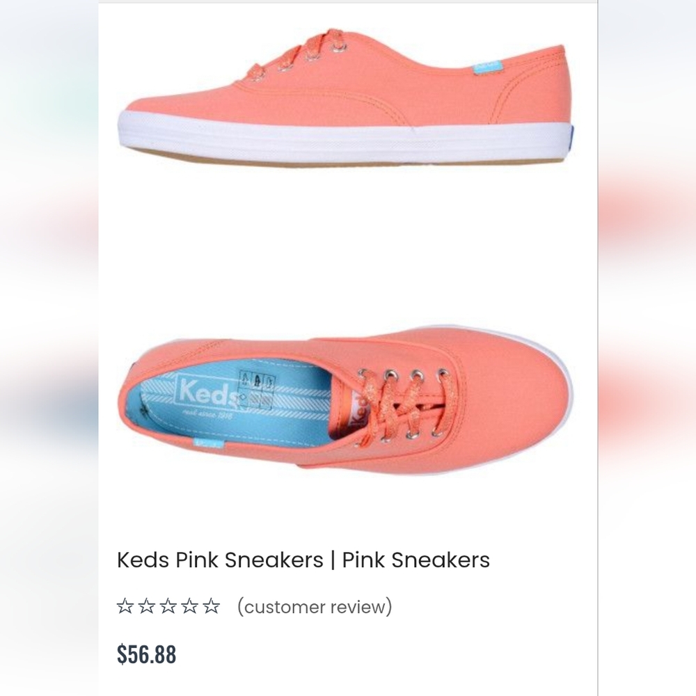Keds Champion Salmon Sneakers Size EU 38 / US 7.5